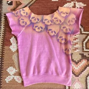 Handmade airbrushed hand painted skull sweatshirt